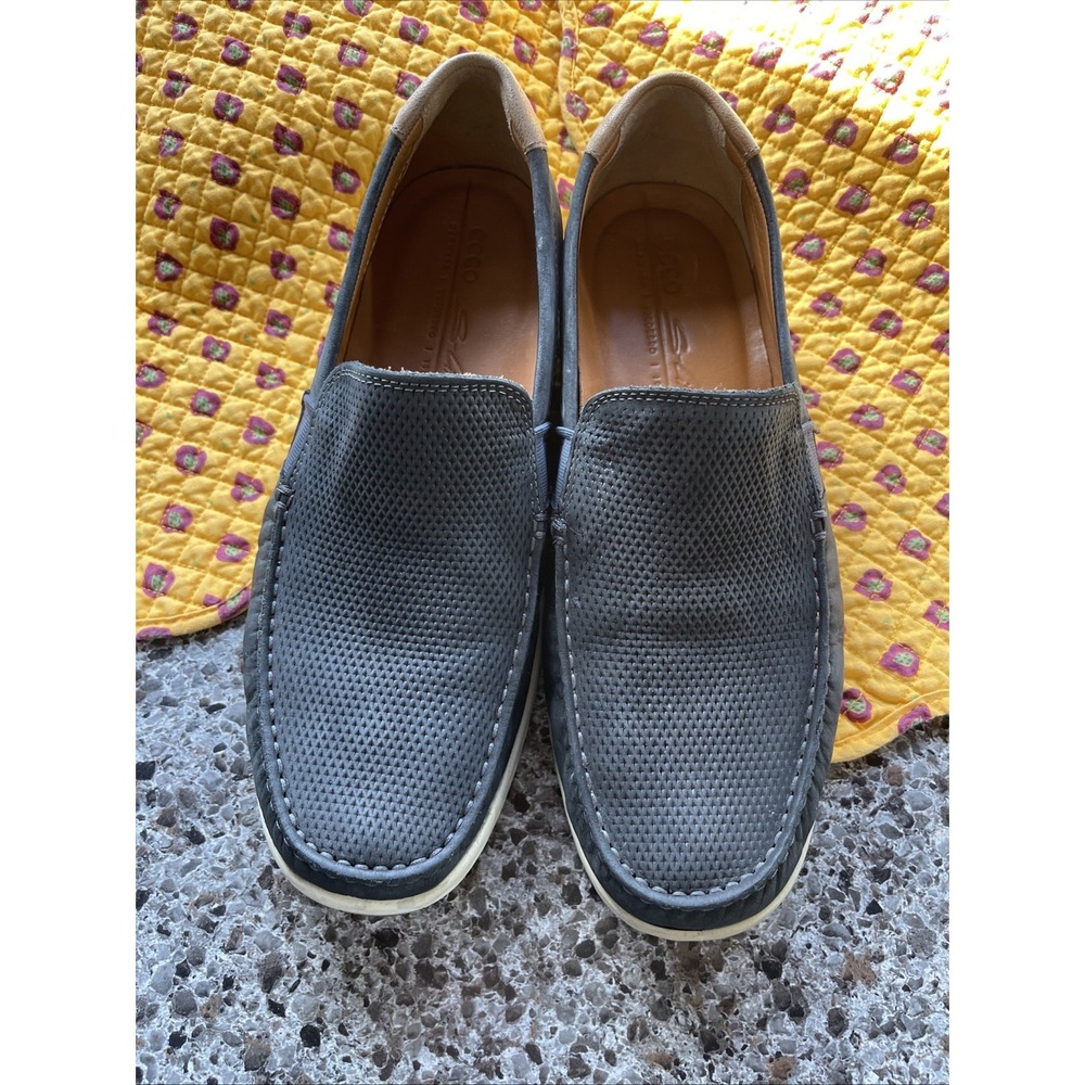 Ecco Mens S Lite Moc‎ Slip On Shoes Sz 9US/ 42EU Black Suede Comfort Loafer